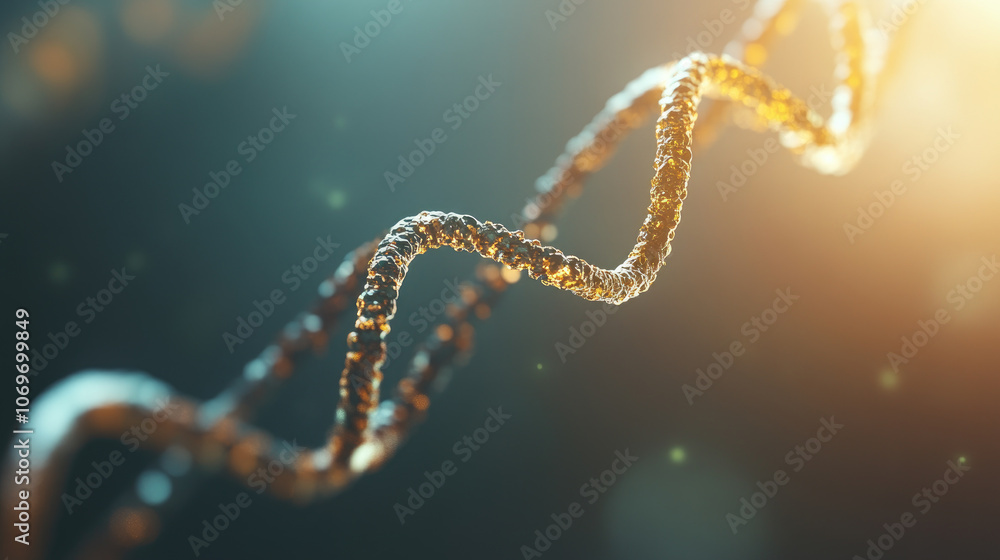 DNA Helix in Laboratory, showcasing intricate structure, symbolizing cutting-edge genetic research and advancements in biotechnology DNA Helix in Laboratory, showcasing intricate structure, symbolizing cutting-edge genetic research and advancements in biotechnology