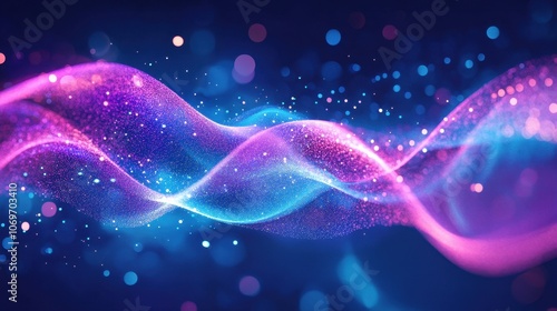Abstract purple and blue wave. Use this image as a digital backdrop or for a variety of abstract designs.