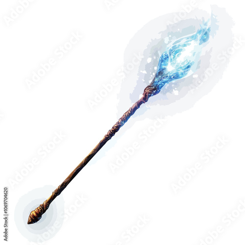 Burning matchstick isolated on a white background. 3d illustration