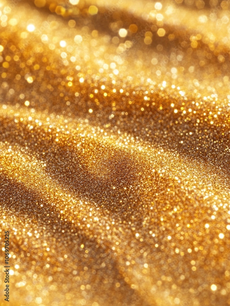Gold Glitter Background Close Up Gold Glitter Background Close Up