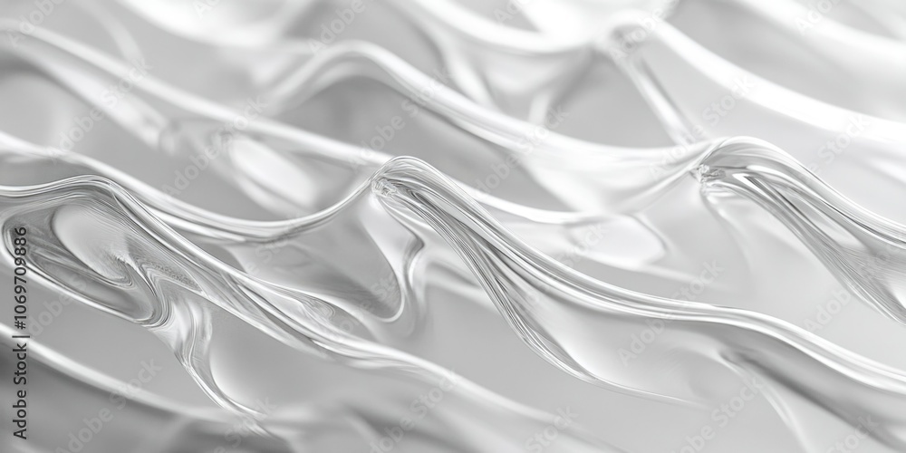 Glossy Silver Waves Texture Glossy Silver Waves Texture
