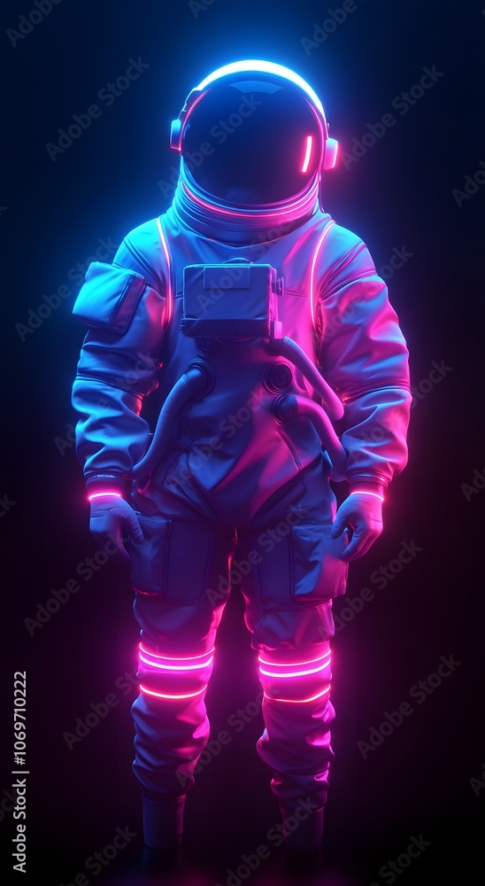 Fototapeta premium Futurist Spacesuit