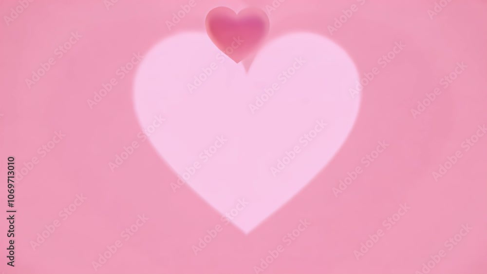Soft pink heart shapes set against a pastel background, conveying love and romance. Soft pink heart shapes set against a pastel background, conveying love and romance.