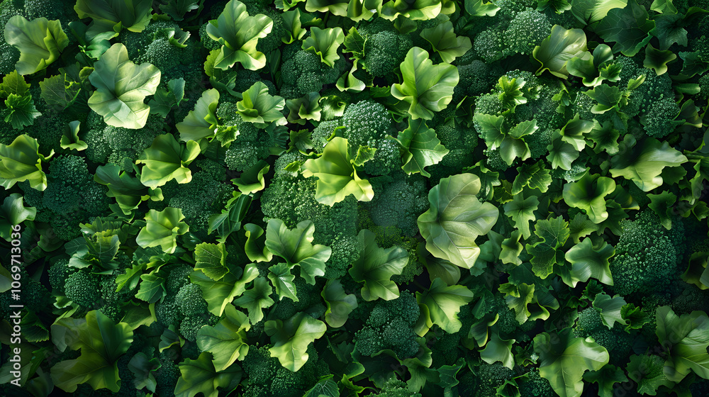 Fresh Green Broccoli Florets Full Frame Shot Highlighting Texture and Freshness Fresh Green Broccoli Florets Full Frame Shot Highlighting Texture and Freshness