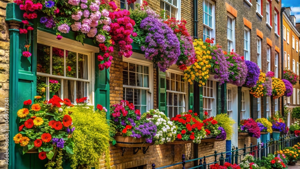 Captivating London Window Boxes Adorned with Vibrant Flowers in Urban Settings, Showcasing the Charm and Colorful Beauty of City Life Through Lush Greenery and Blossoms Captivating London Window Boxes Adorned with Vibrant Flowers in Urban Settings, Showcasing the Charm and Colorful Beauty of City Life Through Lush Greenery and Blossoms