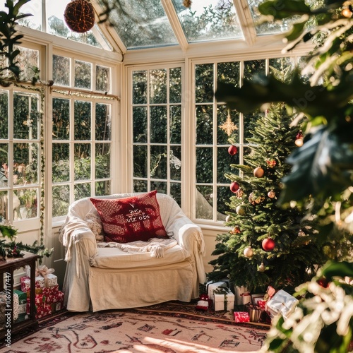 Christmas Sunroom. photo