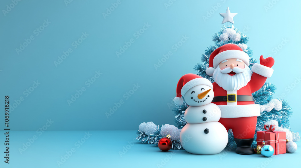 Santa Claus and Snowman Cartoon Spreading Christmas Cheer.Cute Christmas Cartoon: Santa and Snowman in Winter Wonderland.A Whimsical Christmas Cartoon Scene Santa Claus and Snowman Cartoon Spreading Christmas Cheer.Cute Christmas Cartoon: Santa and Snowman in Winter Wonderland.A Whimsical Christmas Cartoon Scene