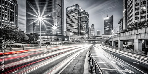 Captivating Long Exposure Photography of Eye Line Perspectives in Urban Landscapes Creating Dreamy Visuals with Light Trails and Motion Blur for Stunning Artistic Effects