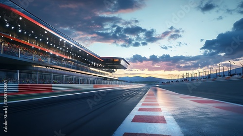 Race Track at Night