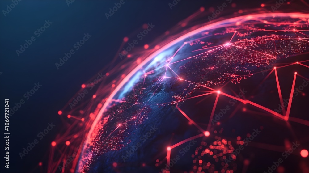 Obraz premium Global Network Connections
