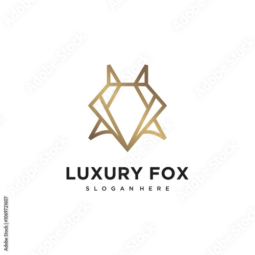 Fox icon vector logo design with creative concept Premium Vector