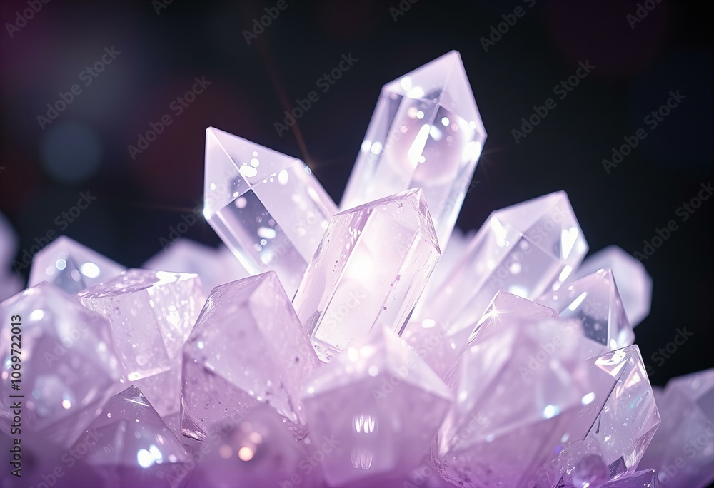 Abstract crystals refracting light. Abstract crystals refracting light.