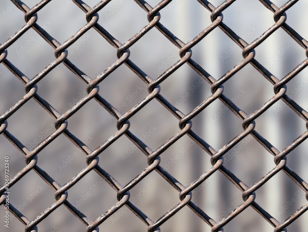 Close-up of chain link fence Close-up of chain link fence