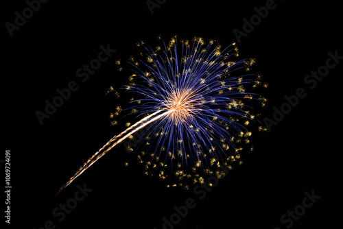 Obraz na płótnie Coney Island Beach Fireworks w salonie