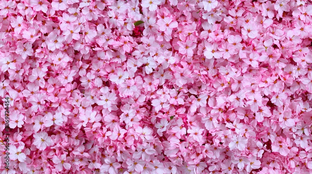 Fototapeta premium Pink Cherry Blossoms on White Background