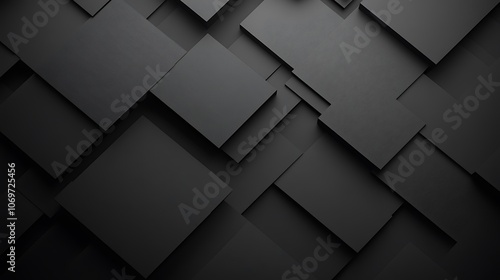 Abstract Black Squares Pattern