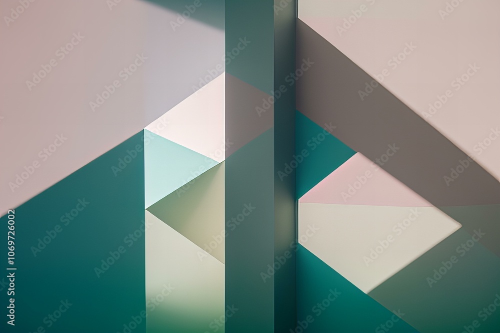 Highlight and shadow play with abstract shapes. Highlight and shadow play with abstract shapes.