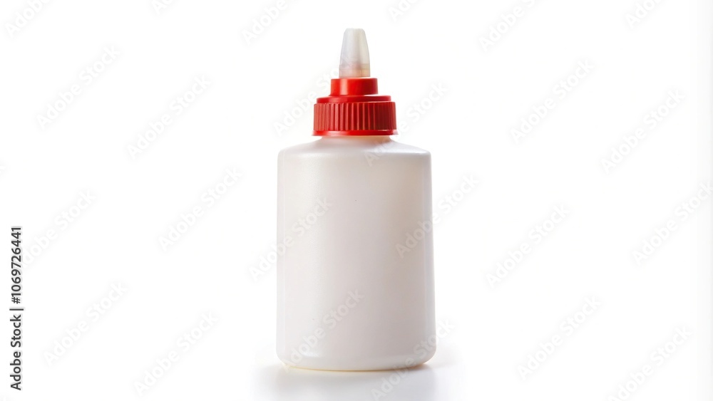 Bottle of glue isolated on white background Bottle of glue isolated on white background