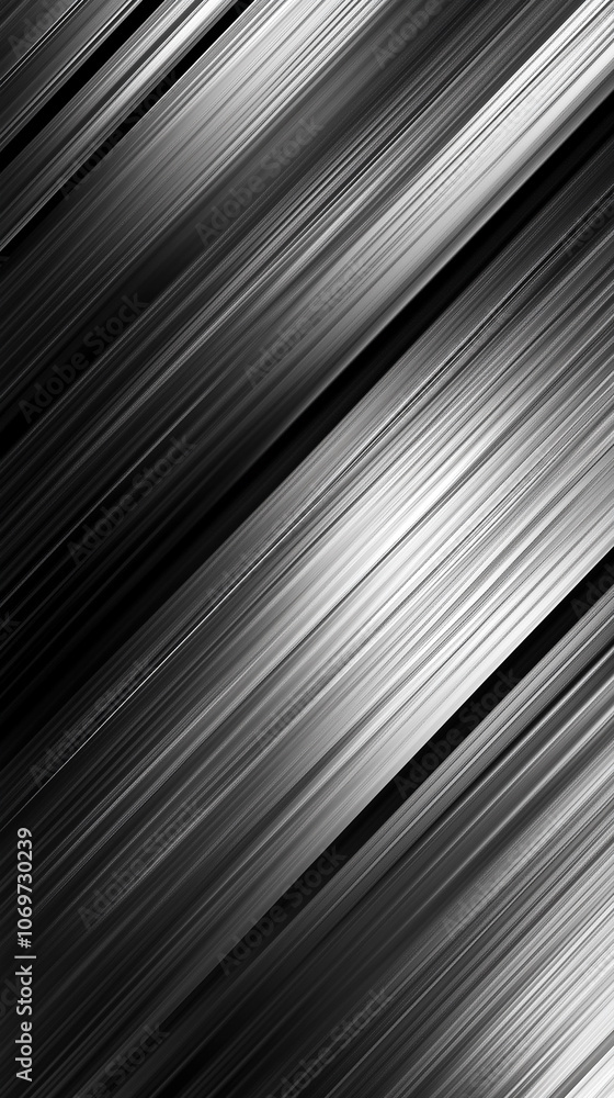 Fototapeta premium A black and white photo of a long, thin line. The line is almost vertical and he is made up of many smaller lines. The photo has a very abstract and minimalist feel to it
