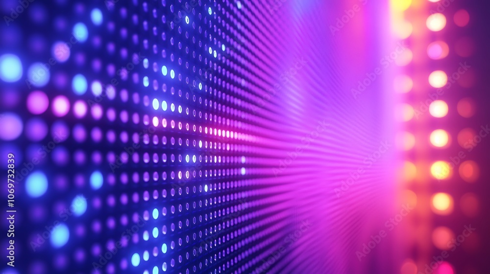 Abstract LED Wall with vibrant colors Abstract LED Wall with vibrant colors