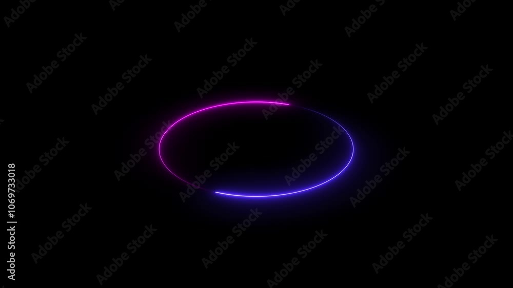Animation of blue neon led lamp frame, empty space, ultraviolet light, fashion show stage, abstract background, neon podium stage design. Abstract cosmic vibrant backlight circles Animation of blue neon led lamp frame, empty space, ultraviolet light, fashion show stage, abstract background, neon podium stage design. Abstract cosmic vibrant backlight circles