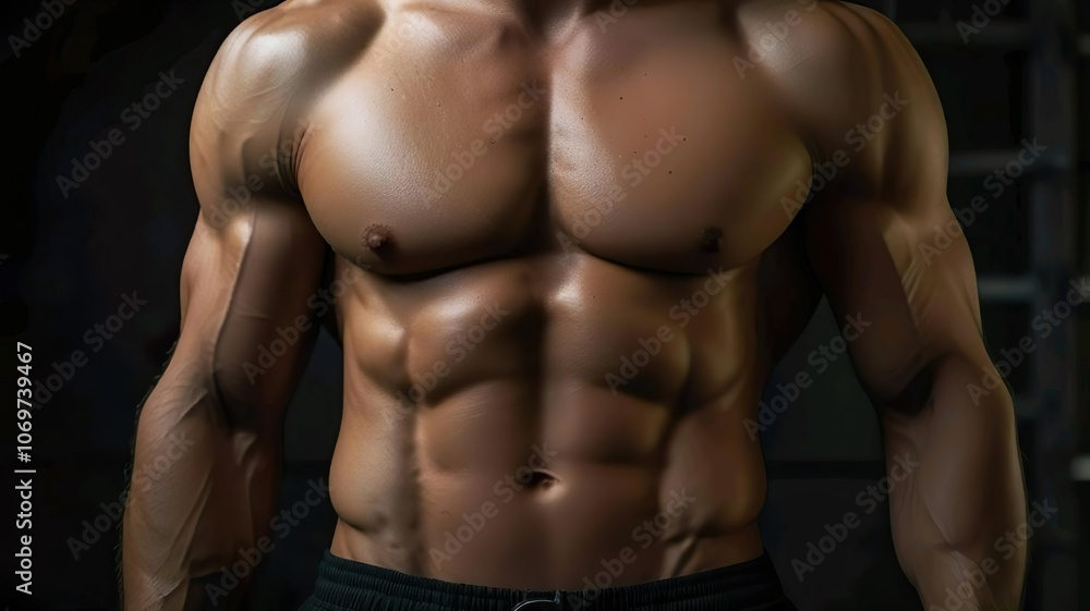Fototapeta premium muscular male body