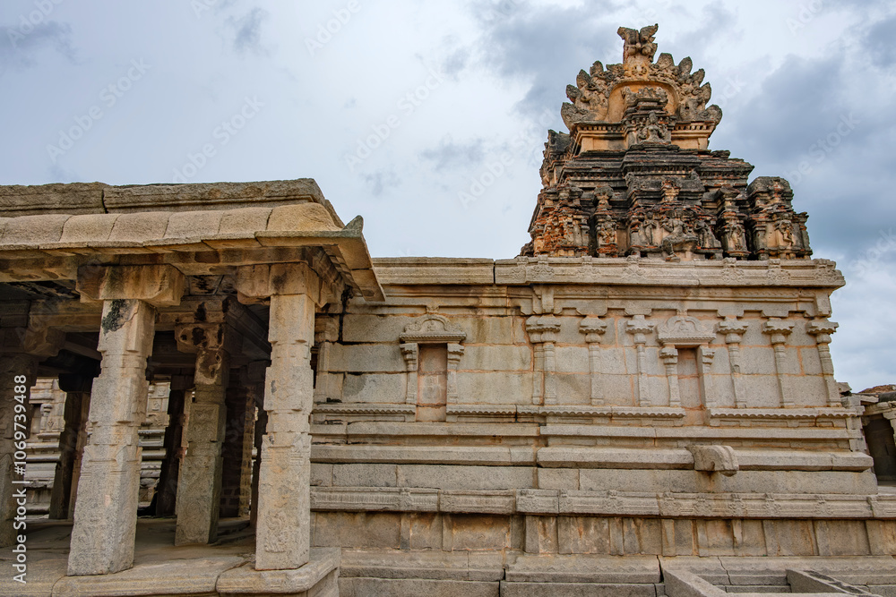 The Krishna Temple at Hampi India. This temple is dedicated to Lord Balakrishna, the form of Lord Krishna when he was an infant and was built in the year 1513 A.D. The Krishna Temple at Hampi India. This temple is dedicated to Lord Balakrishna, the form of Lord Krishna when he was an infant and was built in the year 1513 A.D.