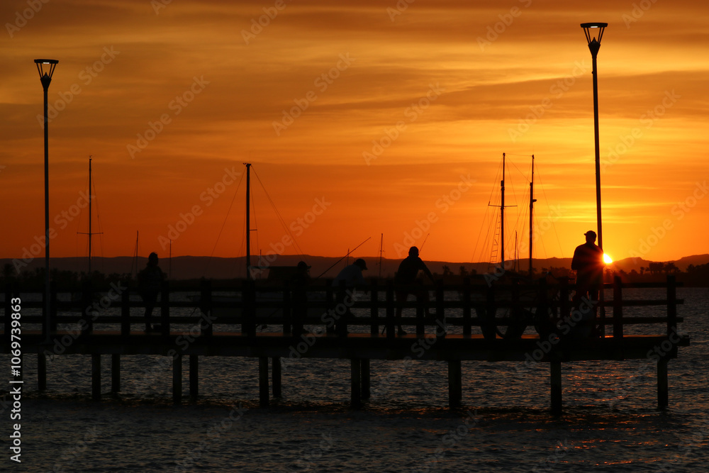 Últimos minutos de sol en la Paz México Últimos minutos de sol en la Paz México