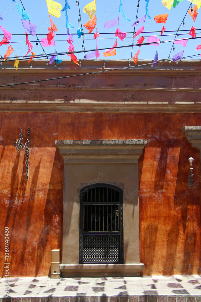 Coloridas calles de todos Santos