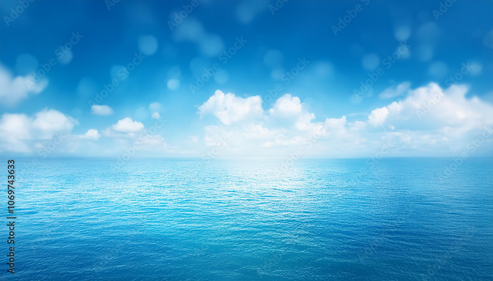 Obraz premium ファンタジー 空 神秘的 美しい 海 TRPG背景素材