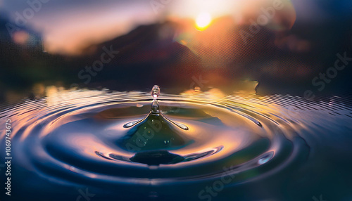 ファンタジー水滴神秘的 美しい水　海 TRPG背景素材