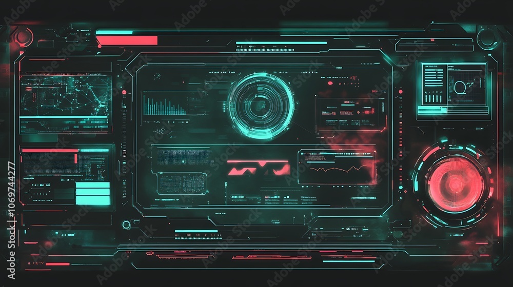 Fototapeta premium Futuristic Spaceship Interior