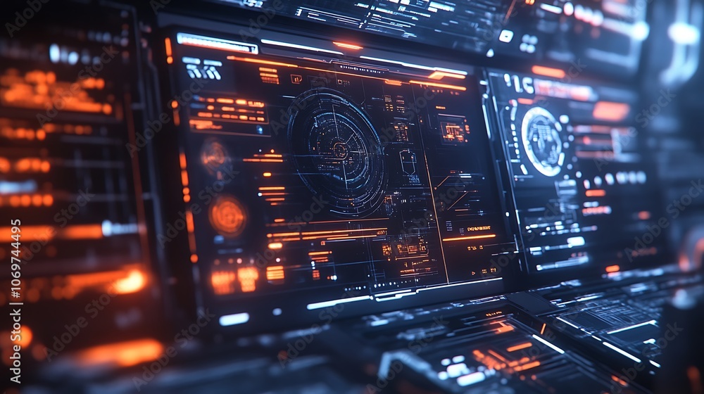 Futuristic Spaceship Interior Futuristic Spaceship Interior