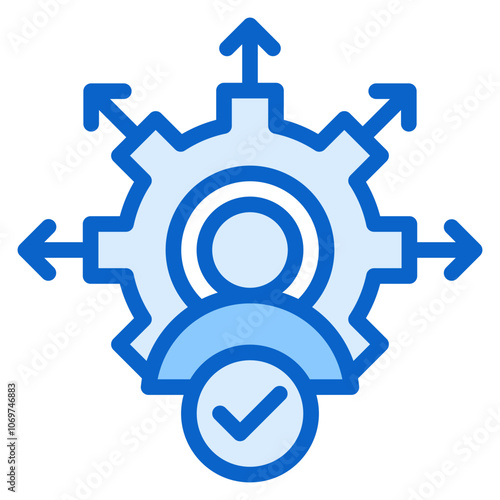 Capacity Blue Icon