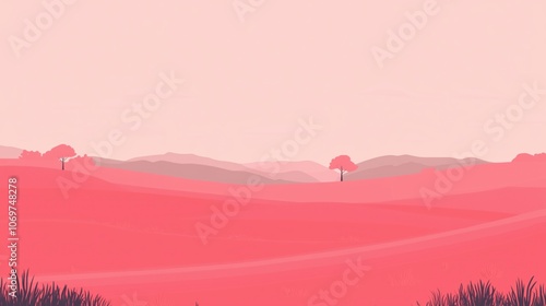 the minimalist pink background 