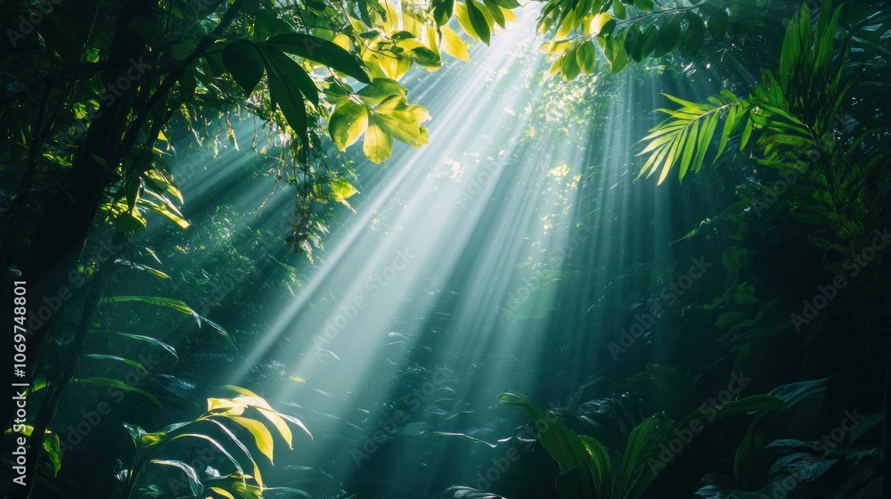 Sunlight Through Lush Foliage Sunlight Through Lush Foliage
