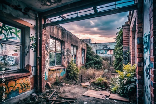 Wallpaper Mural Exploring the Urban Landscape of Yamukah: A Journey Through Abandoned Structures and Hidden Gems in a City Full of Secrets and Stories Unfolding in Raw Urban Decay Torontodigital.ca