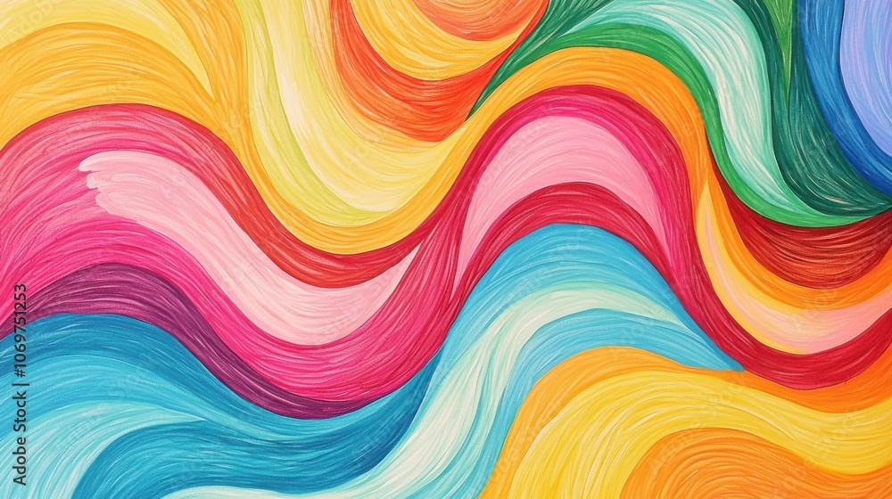 Vibrant Swirls of Colorful Abstract Art Vibrant Swirls of Colorful Abstract Art