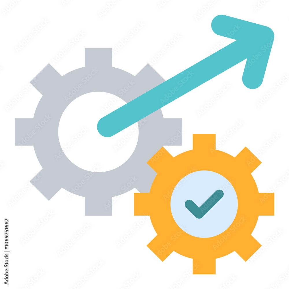 Workflow Flat Icon Workflow Flat Icon