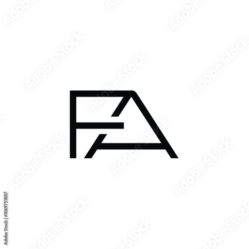 Free Download FA monogram logo design letter text name symbol monochrome logotype alphabet character simple logo - GFXLoad