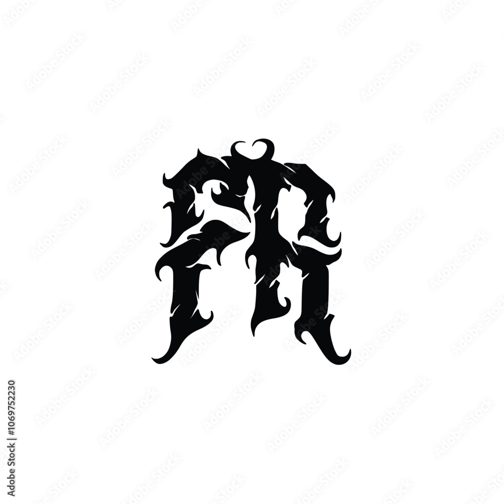 FA monogram logo design letter text name symbol monochrome logotype alphabet character simple logo FA monogram logo design letter text name symbol monochrome logotype alphabet character simple logo