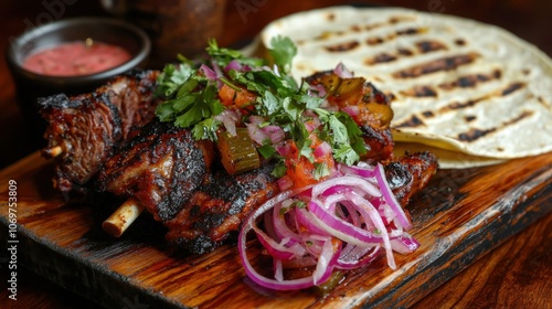 Savor the flavors of cochinita pibil slow-cooked pork delight photo