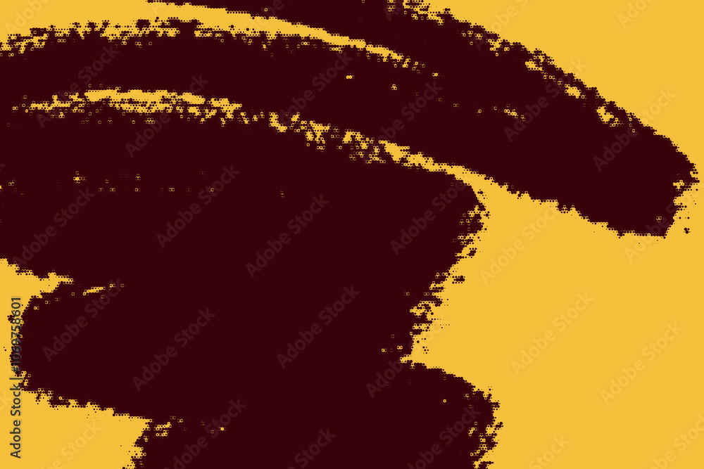 Fototapeta premium Brush stroke background with dotted texture. Distress damaged anti design colorful banner