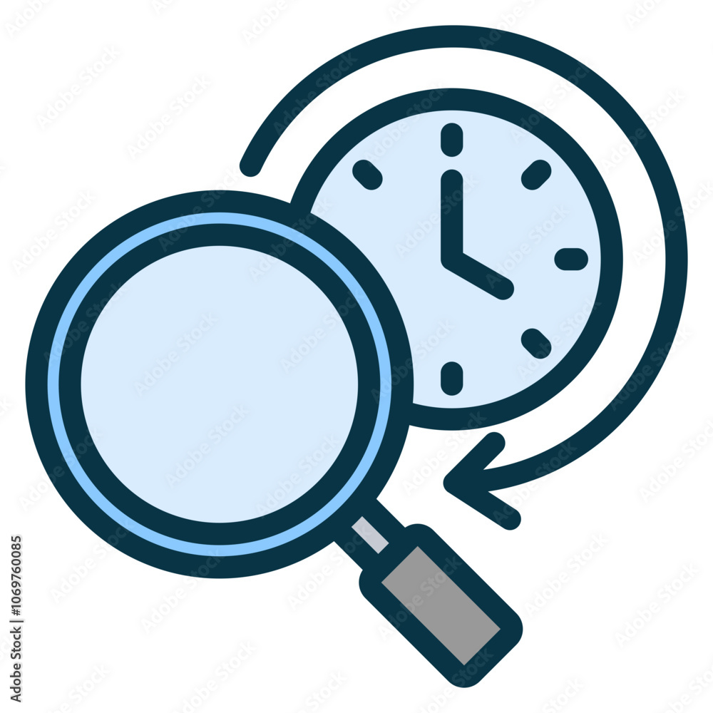 Time Tracking Outline Color Icon Time Tracking Outline Color Icon