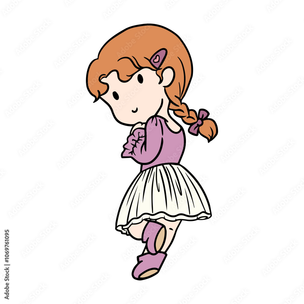 Little Girl in Ballerina Costume Little Girl in Ballerina Costume