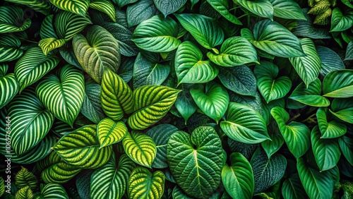 Lush Vibrant Green Foliage with Natural Organic Textures and Patterns for Urban Exploration Photography in a Serene Environment