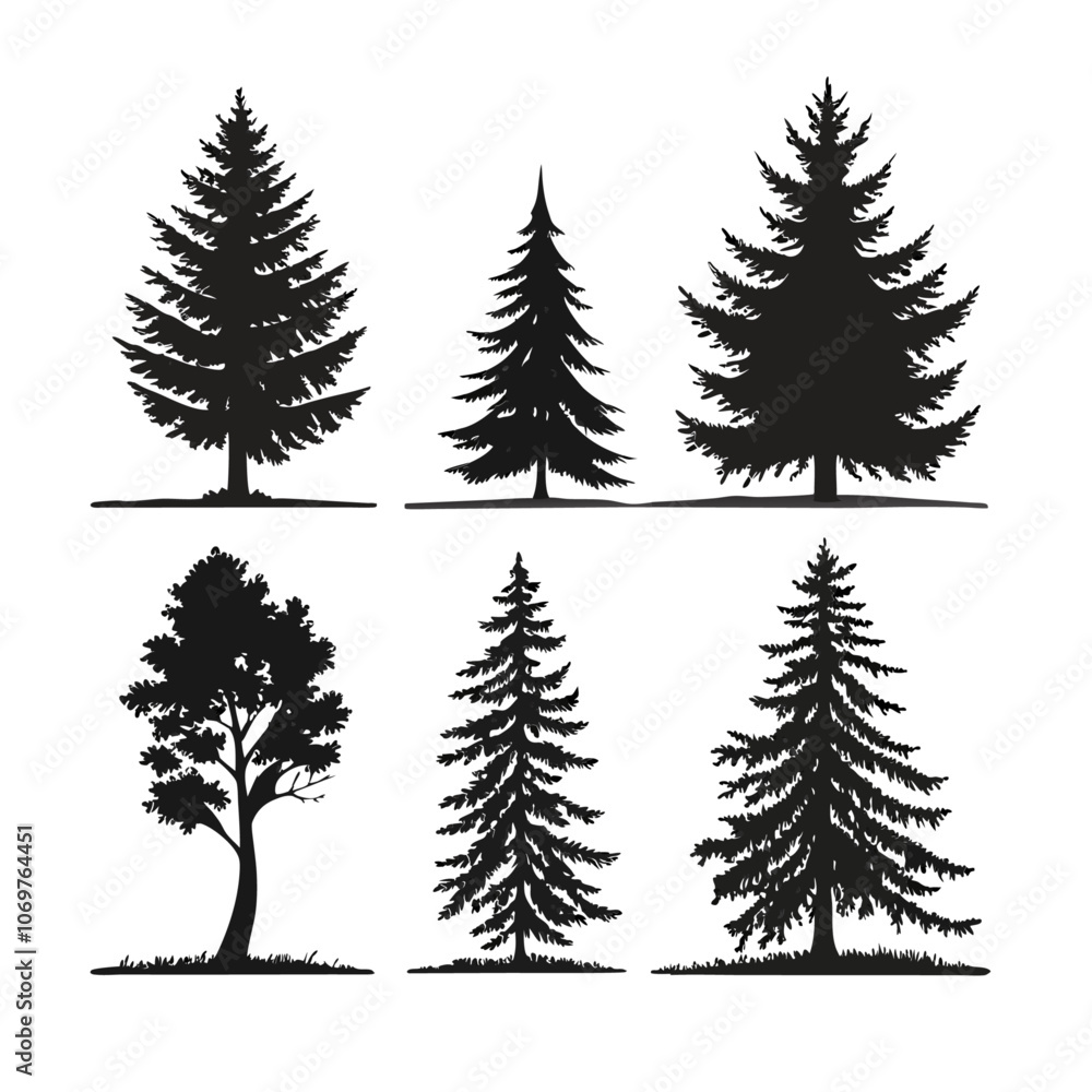 Fototapeta premium CRISEMASE TREE VECTOR