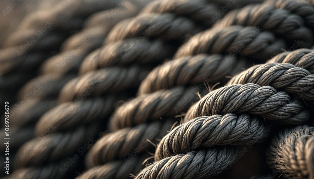 Military Ropes Close-Up Military Ropes Close-Up