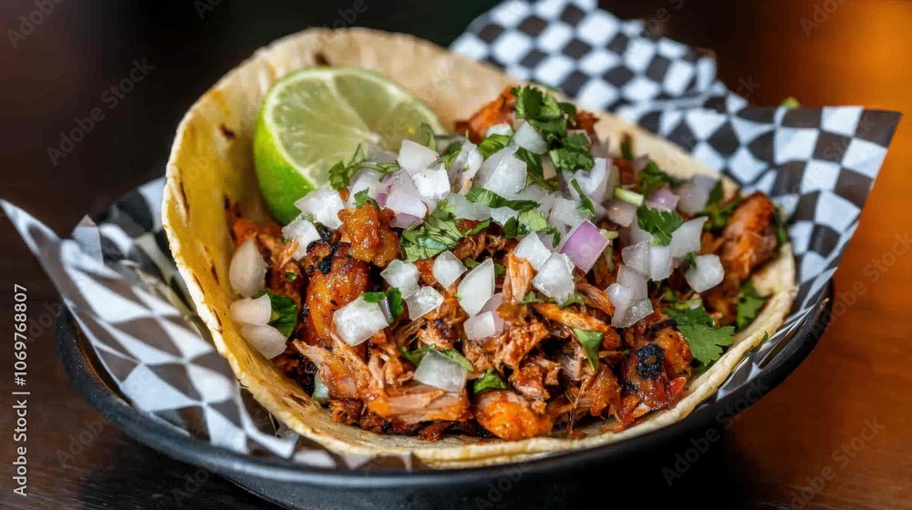 Delicious Soft Taco with Slow Cooked Filling Delicious Soft Taco with Slow Cooked Filling