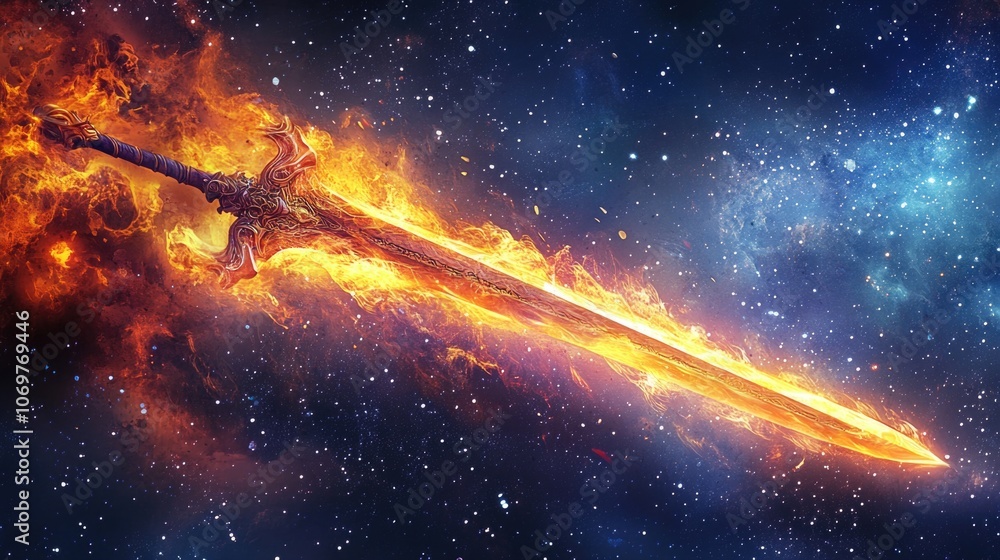 Galaxy with a sword Galaxy with a sword